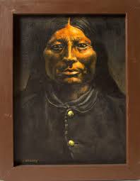 M Weakley Painting of Sharp Nose