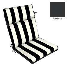 Black And White Striped Outdoor Cushions Walmart Better Homes Gardens Black Stripe 44 X 21 In Chair Cushion W Enviroguard Walmart Com In 2020 Outdoor Seat Cushions Replacement Patio Cushions Dining Chair Cushions