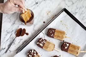Coffee And Hazelnut Butter Popsicles Dipped In Chocolate Hazelnut Butter Tasty Ingredients Chocolate Recipes