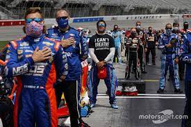 Fans paraded past the main entrance of the alabama track. Nascar News Bubba Wallace Ok After Scary Post Race Incident