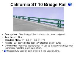 Measure the height of existing bridge railing. Ppt See Through Bridge Rails Powerpoint Presentation Free Download Id 1286795