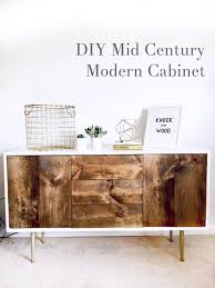 Diy mid century kitchen cabinets : Diy Mid Century Modern Cabinet Cassie Scroggins