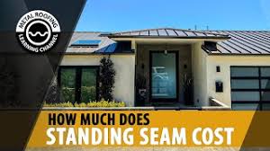 Roofing professionals typically charge $40 to $60 per hour, but may set a flat price for certain jobs.you might be able to prevent some repair problems by scheduling routine maintenance every 6 to 18 months. How Much Does A Standing Seam Metal Roof Cost Price Of Metal Roofing Materials Installation Cost Youtube