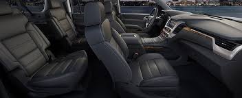 The 2015 Gmc Yukon Denali Interior Features Premium Perforated Leather Appointed Heated And Cooled Front Row Seats And Heat Gmc Yukon Yukon Denali Luxury Suv