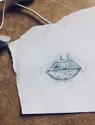L I P S D R A W I N G By 90skidd0 Lips Sketch Lip Drawing Sketches Easy
