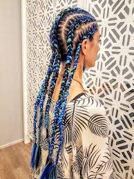Blue Cornrows Festival Hair Braids Festival Hair Festival Hair Extensions