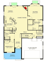 Plan 61322ut Traditional One Level House Plan With Main Level Master One Level House Plans Tiny House Plans Bungalow Floor Plans