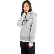 Champion American Logo Sweater Hoodie Grau Damen Championchampion In 2020 Sweater Hoodie Grey Champion Hoodie Hoodies