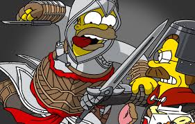 Maybe you would like to learn more about one of these? Wallpaper The Simpsons Homer Art Assassin S Creed Homer Simpson Ned Flanders Images For Desktop Section Filmy Download