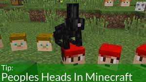 How To Get People S Heads In Minecraft Youtube