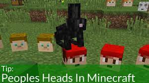 Let's explore how to add a steve head to your inventory. How To Get People S Heads In Minecraft Youtube