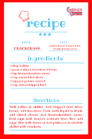 Democratic State Vice Chair Wilma Dodd's "Crackerass" — Cookin' with  Congress