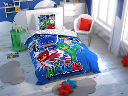 tac 60212046 lisansli tek kisilik pj masks hero nevresim takimi amazon com tr ev ve yasam