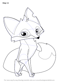View and print full size. Learn How To Draw Fox From Animal Jam Animal Jam Step By Step Drawing Tutorials Fox Coloring Page Disney Princess Coloring Pages Cartoon Drawing Tutorial