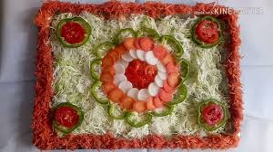 Freezing cut fruits and vegetables is an especially easy shortcut for lunch fodder. Vegetable Decoration Tutorials For Wedding Salad For The D Day Food