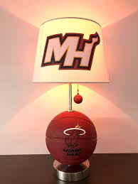 Miami Heat Lamp Nba Basketball Sports Light Night Light Man Cave Decor Ebay Man Cave Decor Heat Lamps Night Light