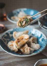 The most popular types of dim sum range from dumplings, buns, wraps and noodle rolls (often filled with a mixture of fresh seafood, meat and vegetables) to puffs, tarts and puddings. Chinese Vegetable Dumplings Jiaozi é¤ƒå­ Recipe With Step By Step Photos Saltnpepperhere