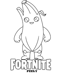 Supercoloring.com is a super fun for all ages: Fortnite Banana Coloring Sheet For Gamers In 2021 Dinosaur Coloring Pages Cute Coloring Pages Coloring Pages