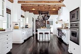 Buy barnyard designs 24 x 58 decorative wall or floor mirror, rustic distressed unfinished wood frame, vertical and horizontal hanging farmhouse mirror decor, natural: 67 Inviting Kitchen Designs With Exposed Wooden Beams Digsdigs