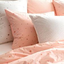 Un choix unique de housse de matelas disponible dans notre magasin. Parure De Lit En Coton Lave Stars Rose Carre Blanc