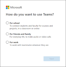 Update on aug 10, 2020: Sign Up For Teams Free Office Support