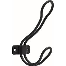 Liberty 4 1 2 In Matte Black Rustic Wire Coat Hook B38582 Fb C The Home Depot In 2021 Rustic Coat Hooks Black Coat Hooks Coat Hooks