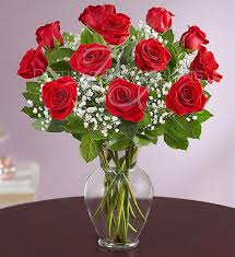 Long Stem Red Roses Bouquet 2 Sizes Available Flower Arrangements Fresh Flowers Online Valentines Flowers