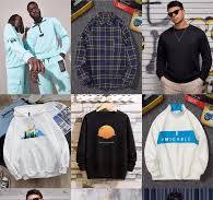 International Style Cotton Brand Long Sleeve Men's Sweater Stocklot