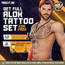 How to free fire diamond free fire diamond shop free fire mod apk unlimited diamonds and coins free fire cheat apk free fire emotes hack garena free fire apk obb #garena #garenafreefire #freefire #freefirediamond #freefirebattlegrounds #actciongame #androidgame #iosgame #mobilegame. Get Alok S Tattoo Set For Free By Garena Free Fire Facebook