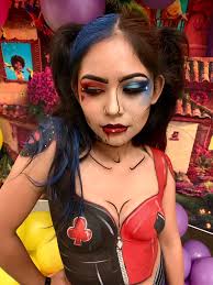 Last but not least…pop art Harley Quinn!!! Last Fabaic jam 😭 Me and  Stetson had so much fun body painting again! ❤️ #elisagriffithcreativeartist