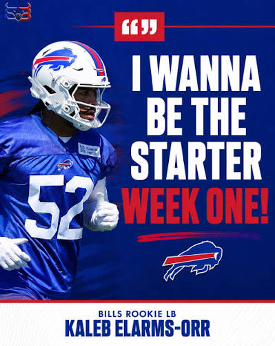 Buffalo Bills Jersey Number Countdown to Kickoff: Number 52, Kaleb Elarms- Orr‼️🦬 Elarms-Orr was selected by the #Bills in round four of the 2026 NFL Draft, 126th overall. The 22-year-old Linebacker played two