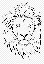 Cara De Leon Para Dibujar Hd Png Download Vhv