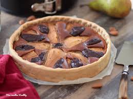 Tarte Amandine Poire Et Chocolat Sans Beurre Mes Recettes Healthy