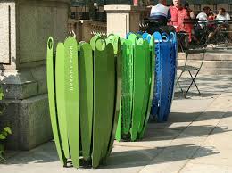 Bryant Park Litter Receptacles And Recycling Bins By Ignacio Ciocchini With Images Recycling Bins Bins Trash Bins