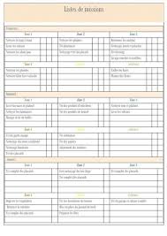 Mon Carnet Deco Organisation Menage Organisation Planning De Nettoyage