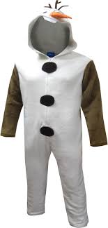 Disney Frozen Olaf Hooded One Piece Union Suit Pajama