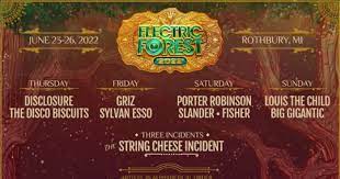 Electric Forest 2022 Schedule Electric Forest Reveals 2022 Artist Lineup