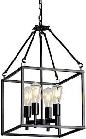 Foyer pendants foyer chandeliers wall sconces flush mount ceiling lights semi flush ceiling lights recessed lights lamps. Xilicon Foyer Chandelier Black Mid Century Industrial Pendant Lighting 4 Lights Vintage Ceiling Light Fixture For Entryway Dining Room Lights Amazon Com