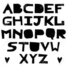This first group of cursive font tracer pages is not connected. English Uppercase Paper Cut Alphabet Black And White Cutout Royalty Free Cliparts Vectors And Stock Illustration Image 136481856