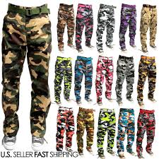 Black And White Camo Cargo Pants Men Military Army Camoflauge Camo Cargo Pant Combat Cargo Pants Different Color Camoflauge Outfits Camo Cargo Pants Khaki Pants Men