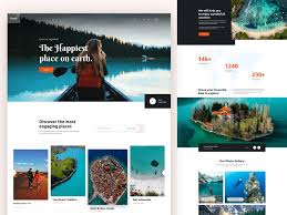 Travel Landing Page In 2020 Landing Page Tourism Website Web Layout Design