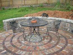 Circular Patio Brick Patios Small Outdoor Patios