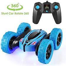 amazon com remote control car 4wd rc stunt car rotate 360 double sided race rc car maketheone electric stunt rock crawler unstoppab rc cars stunts led lights