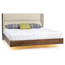 Sloan Bed Floating Platform Bed Frame Headboard San Fran Design 2×4 wood once the plywood and outer frame pieces of wood were attached, the lighting was tested. sloan bed floating platform bed frame