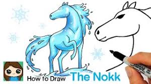 This image includes a picture that is very cool, and interesting. How To Draw The Nokk Horse Disney Frozen