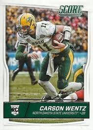 11 at north dakota state. Most Valuable Carson Wentz Rookie Card Rankings