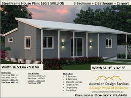 3 Bedroom House Plan Size 122 3 M2 1316 Sq Foot 3 Bed Etsy In 2021 Cheap House Plans Skillion Roof Cottage Style House Plans