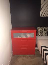 We've decided on ringhult white glossy look we've decided on ringhult white glossy look, but the matching (jutis) doors come only in frosted glass. Red Frosted Glass Ikea Brimnes 3 Drawer Chest For Sale In Austell Ga Offerup
