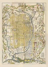 Kyoto Woodblock Map Vintage 1696 Japanese Map Reprint 4 Etsy Map Art Japan Map Cartography Map