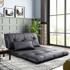 We did not find results for: Harper Bright Designs Sofa Bed Black Pu Adjustable Folding Futon With 2 Pillows Wf008064baa The Home Depot